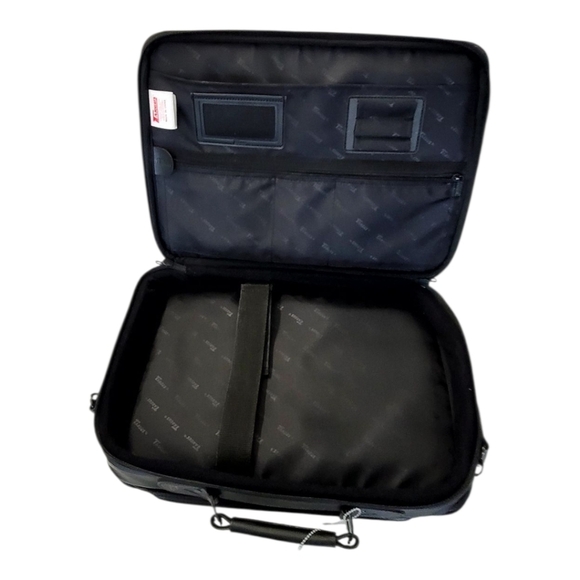 TARGUS BLACK LEATHER LAPTOP,  OFFICE TOTE EUC - Picture 2 of 10